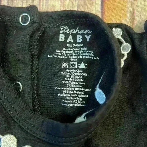 Stephan Baby 3-6 month “Little Black Dress” with pearl detail and tights. - Picture 3 of 8